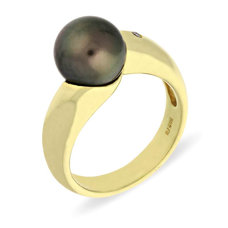 Perl-Ring Gelbgold