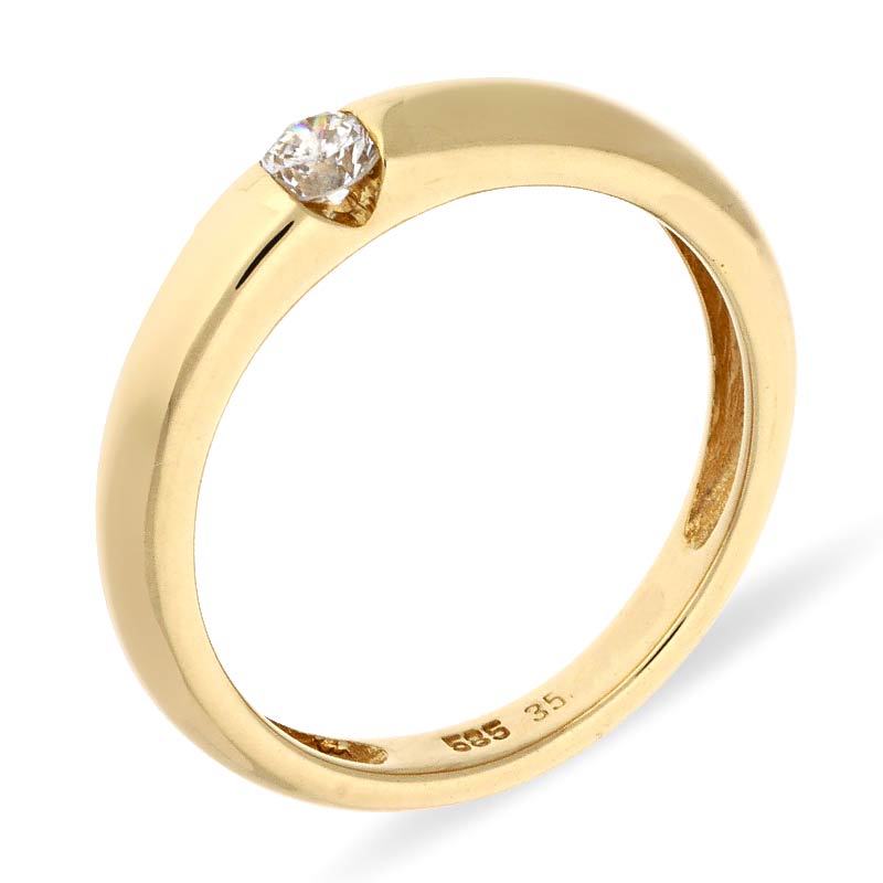 Brillant-Ring Gelbgold