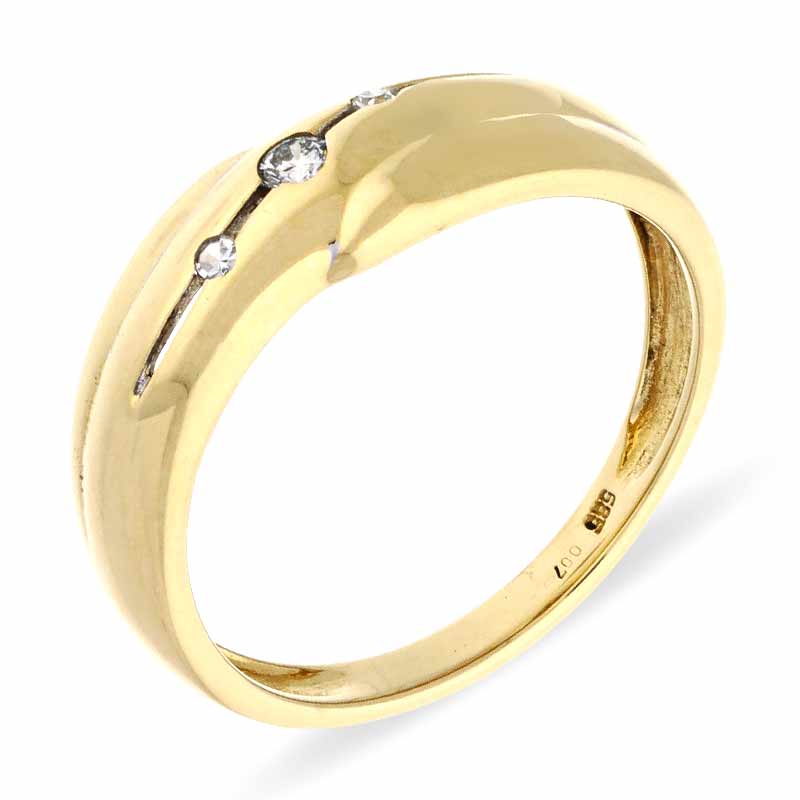 Diamant-Ring Gelbgold