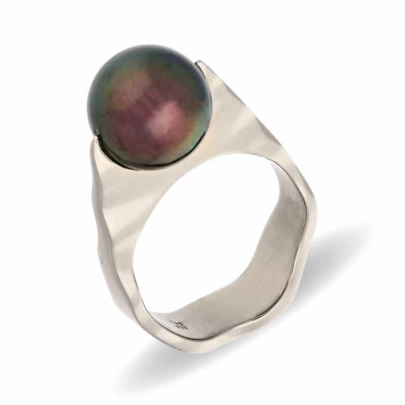Perl-Ring Weißgold