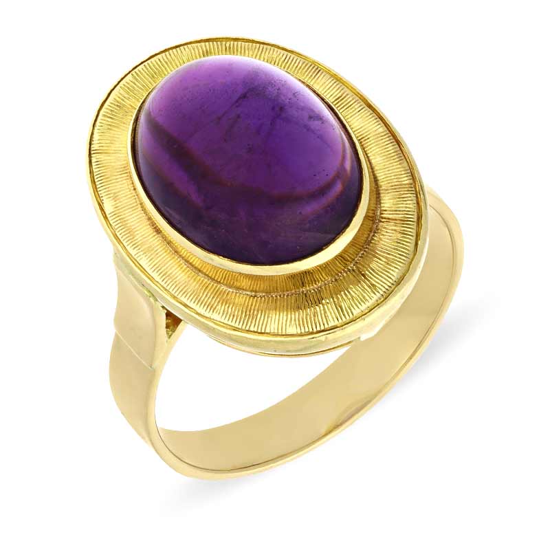 Amethyst-Ring Gelbgold