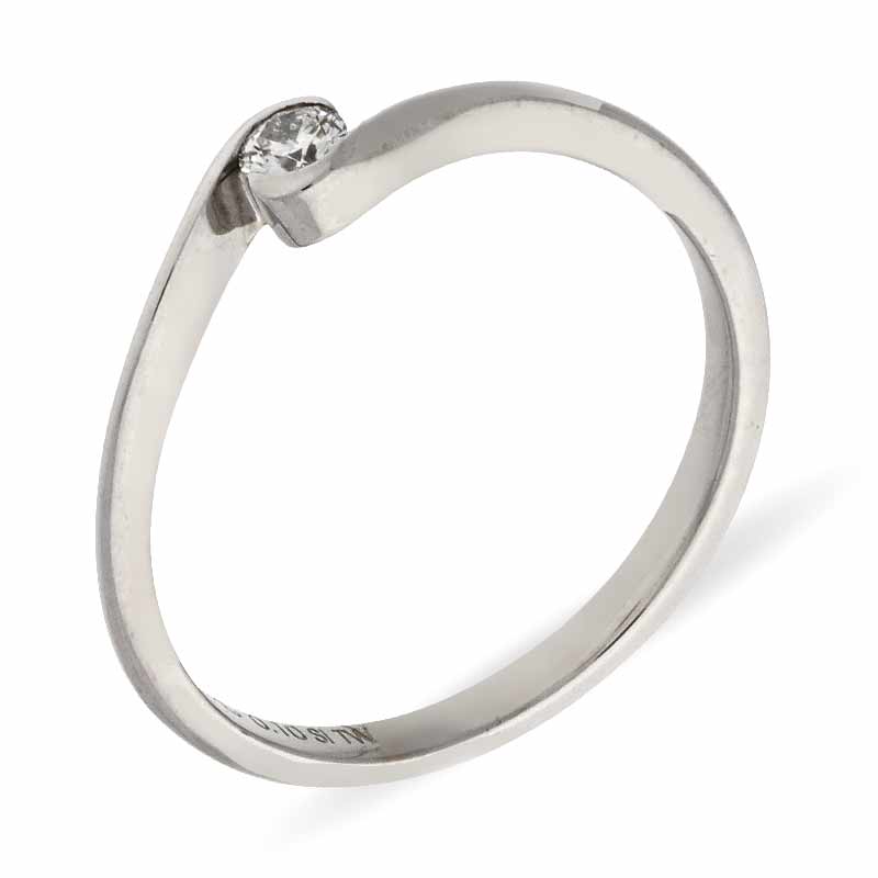 Brillant-Ring Weißgold